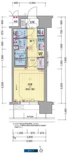 プレサンス大国町ブライス【10階】の間取り