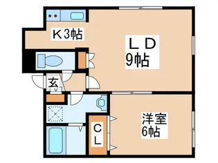 シルキー月寒東 B棟【1階】の間取り