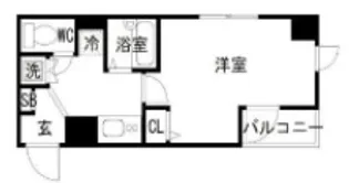 フォルトゥナ文京後楽園【4階】の間取り
