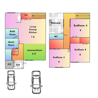大阪府岸和田市春木本町【一戸建】の間取り
