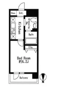 ドゥーエ西大島II【9階】の間取り