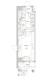 ルクレ高円寺アジールコート【2階】の間取り