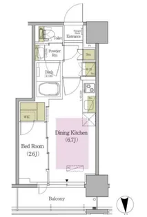 アーバネックス早稲田テラス【9階】の間取り