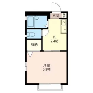 ピアコートMK B【2階】の間取り