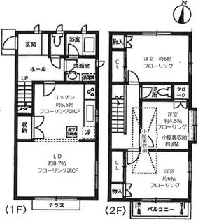 東京都江戸川区北小岩6【一戸建】の間取り