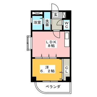 PLACE WALL 【プレイスウォール】【5階】の間取り