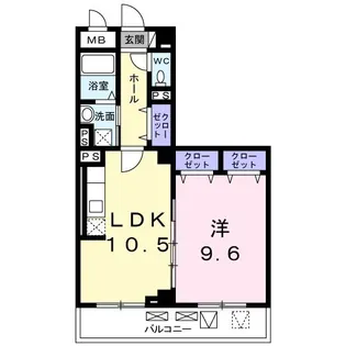 ラ ヴィータ西梅田【5階】の間取り