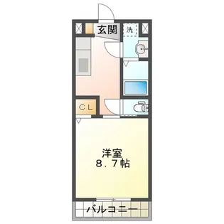 アメニティ江戸橋【3階】の間取り