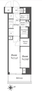 ブランシエスタ荻窪【1階】の間取り