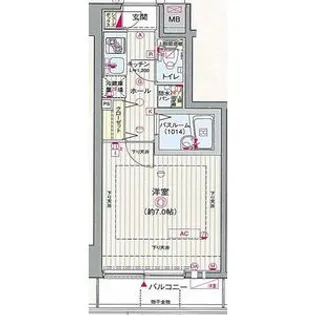 エステムコート池袋PRIME AXIA【6階】の間取り