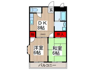 かぢやビル【2階】の間取り