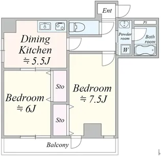ベレールササキ【4階】の間取り