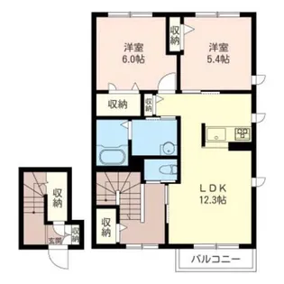 Charmant Colline(シャルマンコリーヌ)【2階】の間取り