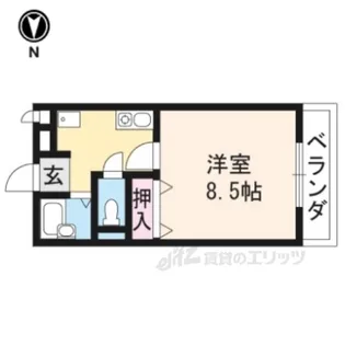 グリーンヒル桃山【1階】の間取り
