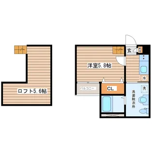 ロイヤルブルー【1階】の間取り