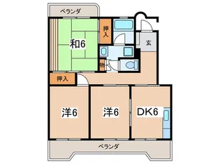 第3寿ハイツ【4階】の間取り