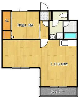 リバーヒル勧学【2階】の間取り