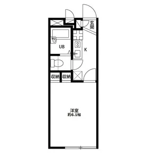 ヒロオパレスII【1階】の間取り