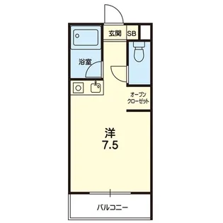 フォルム熊大前【1階】の間取り