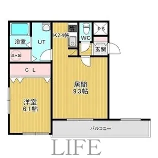 ルティーシアン17【3階】の間取り