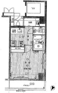 ヴェルト日本橋IIツヴァイト【8階】の間取り