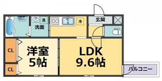 フジパレス武庫川V番館【1階】の間取り