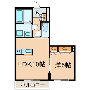 ガーデンヒルズ【1階】の間取り