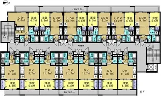 リアライズ長居公園通【1階】の間取り