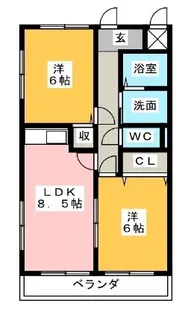 シオンタカオキ【3階】の間取り