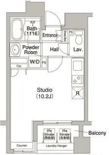 コンフォリア銀座EAST【8階】の間取り