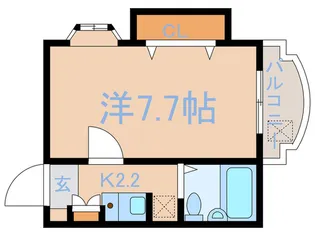 メゾン中野【2階】の間取り