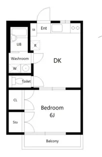 千石ハイツII【2階】の間取り