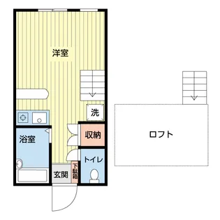 クレール信濃【1階】の間取り