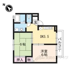プレジール若葉台【1階】の間取り
