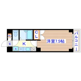 リエス若林【2階】の間取り