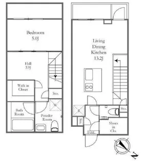 THE LUDLOW NAKAMEGURO【2階】の間取り