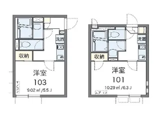 クレイノ中野中央【1階】の間取り