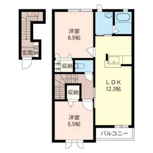 メゾン・ド・ソレイユ【2階】の間取り
