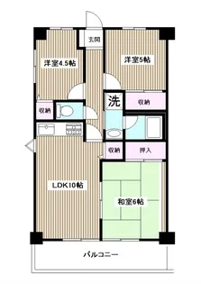 エスポワール西台【9階】の間取り