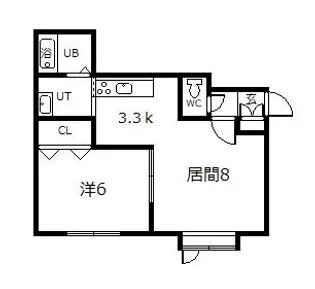 グルービー107【1階】の間取り