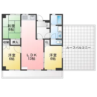 シャトレ杉浦【7階】の間取り