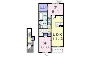 ラヴィ I【2階】の間取り