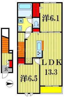 HaleLino八ヶ崎【2階】の間取り