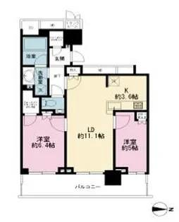 ザ・パークハウス晴海タワーズティアロレジデンス【24階】の間取り