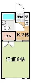 ホワイトハイツ黒住【1階】の間取り