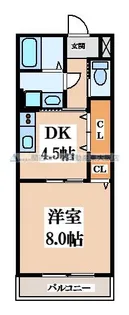 リバーサイド・ルーチェ【1階】の間取り