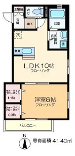 カーサ住吉【2階】の間取り