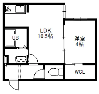 アルファ南8条【3階】の間取り