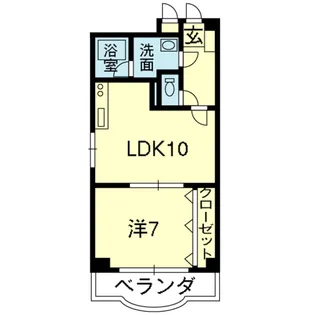 ピアチェーレ本山【5階】の間取り