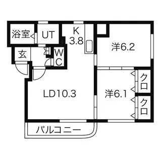 アトレ福住【4階】の間取り